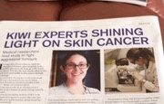 Kiwi experts shining light on skin cancer